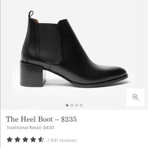 Everlane Block Heel Bootie / Boots (Size 7)